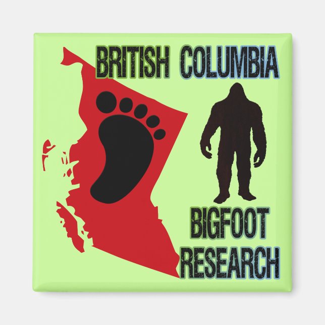 British Columbia Bigfoot Research Magnet (Front)