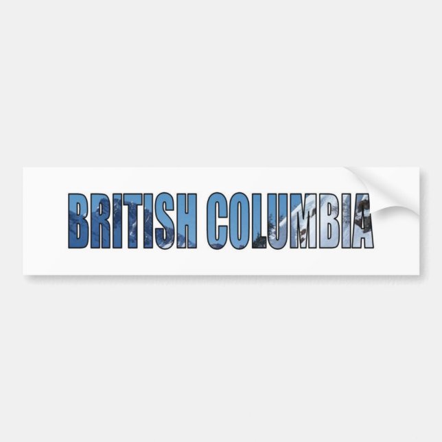 British Columbia Bumper Sticker (Front)