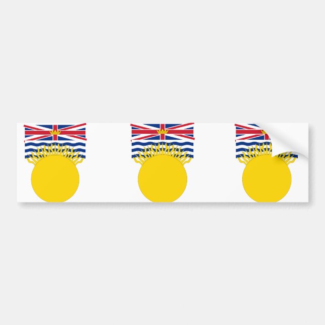 British Columbia, Canada Bumper Sticker (Front)