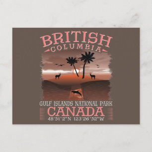BRITISH COLUMBIA CANADA - GULF ISLANDS PARK POSTCARD