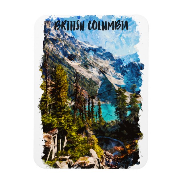 British Columbia Canada Mountain View Magnet (Vertical)