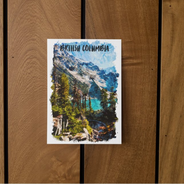 British Columbia Canada Mountain View Postcard (british columbia mountain view postcard)