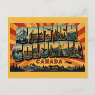 British Columbia Canada Vintage Postcard