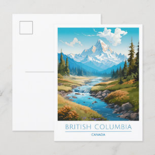British Columbia Canada Vintage Travel  Postcard