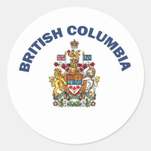 British Columbia Classic Round Sticker