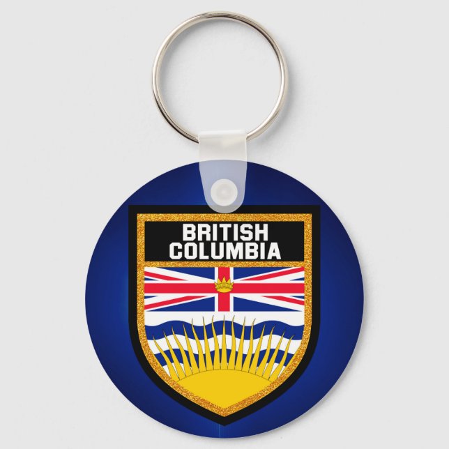 British Columbia Flag Key Ring (Front)