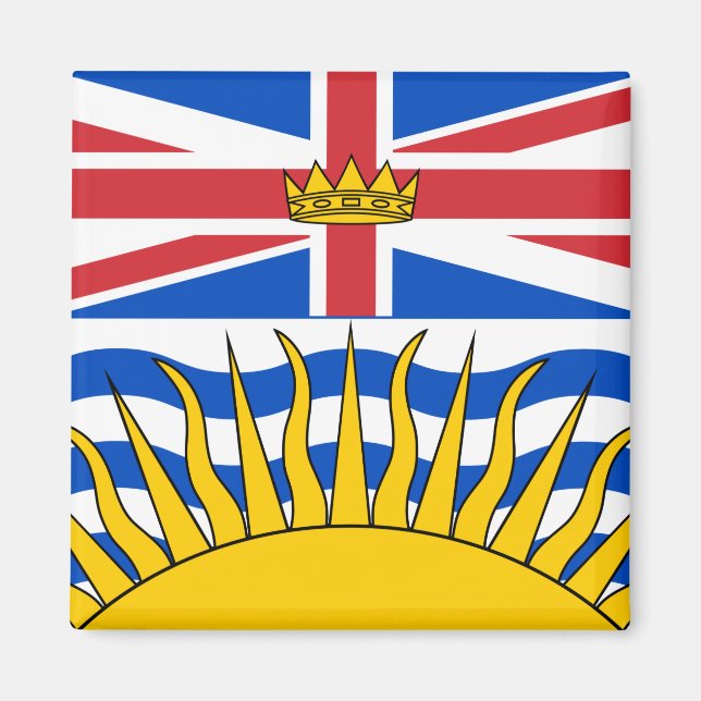 British Columbia Flag Magnet (Front)