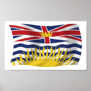 British Columbia Flag Poster Print