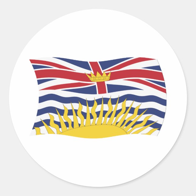 British Columbia Flag Sticker (Front)