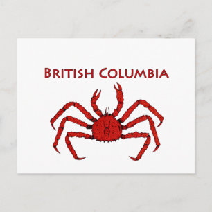British Columbia King Crab Postcard