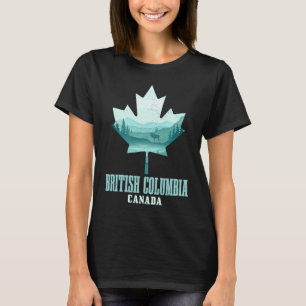 British Columbia Maple Leaf Moose Vancouver Vintag T-Shirt