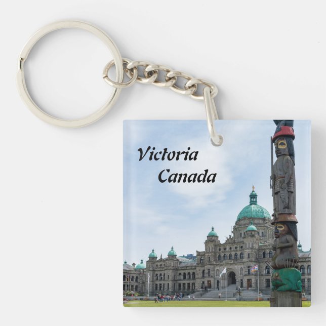 British Columbia Parliament - Victoria, Canada Key Ring (Front)