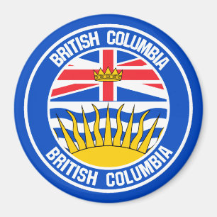 British Columbia Round Emblem Magnet