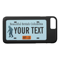British Columbia Sasquatch License Plate
