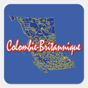 British Columbia Square Sticker