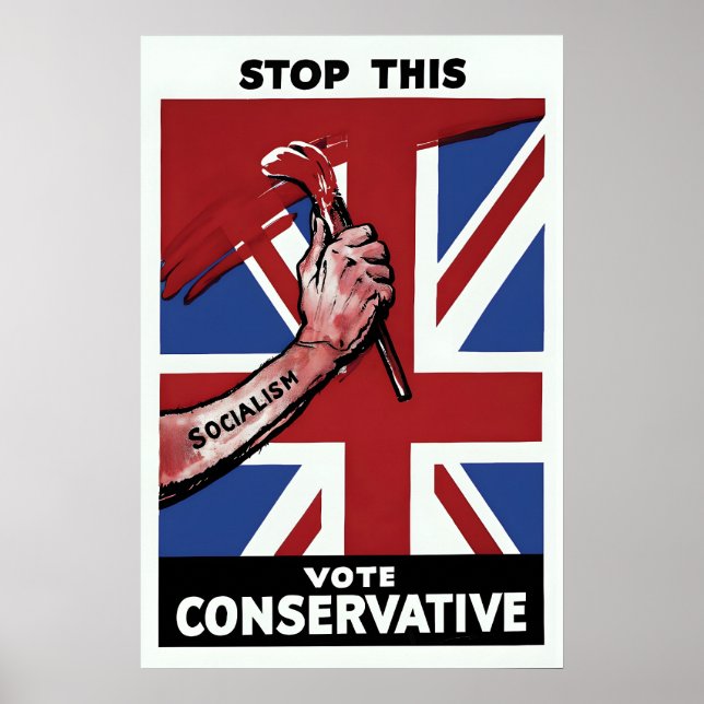 British Conservative Party Election Poster Sto (Front)