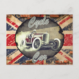 British cycle car lovers postcard