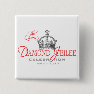 British Diamond Jubilee - Royal Souvenir 15 Cm Square Badge