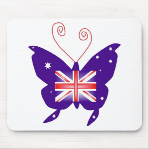 British Diva Butterfly Mouse Pad