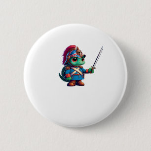 British Dragoon Defender Halloween's Regal Reptile 6 Cm Round Badge