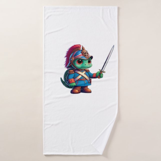 British Dragoon Defender Halloween's Regal Reptile Bath Towel (Bath Towel)