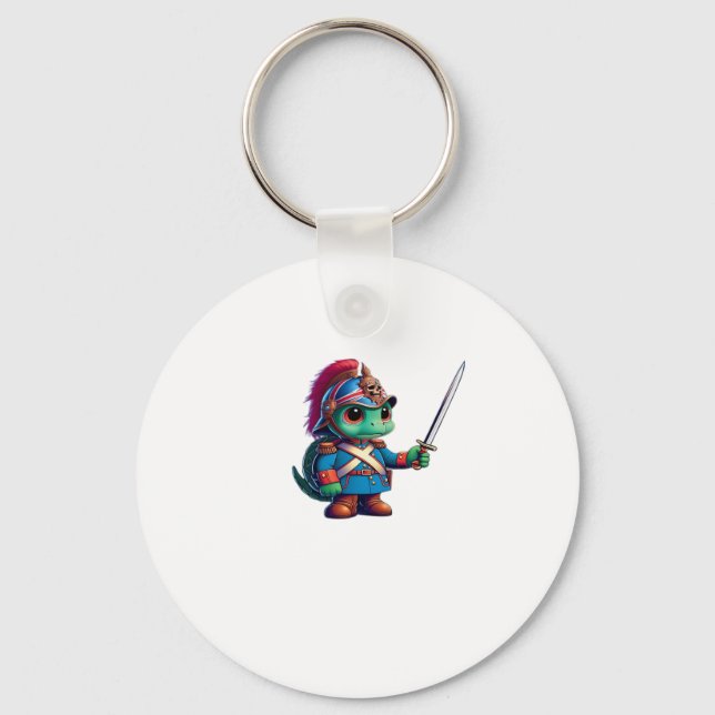 British Dragoon Defender Halloween's Regal Reptile Key Ring (Front)