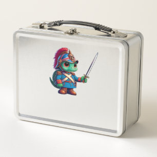 British Dragoon Defender Halloween's Regal Reptile Metal Lunch Box