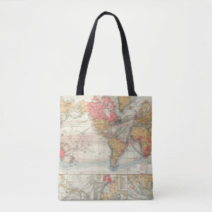 British Empire, routes, currents Tote Bag