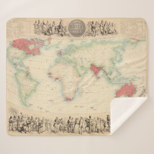 British Empire Sherpa Blanket (Front (Horizontal))