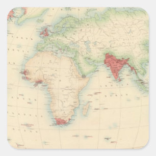 British Empire Square Sticker