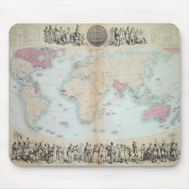 British Empire throughout the World Mouse Pad (Front)