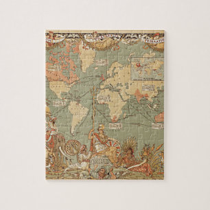 British Empire Vintage Victorian World Map Jigsaw Puzzle