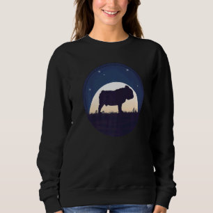 British English Bulldog Retro  15 Sweatshirt
