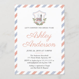 British English Tea Bridal Shower Invitation