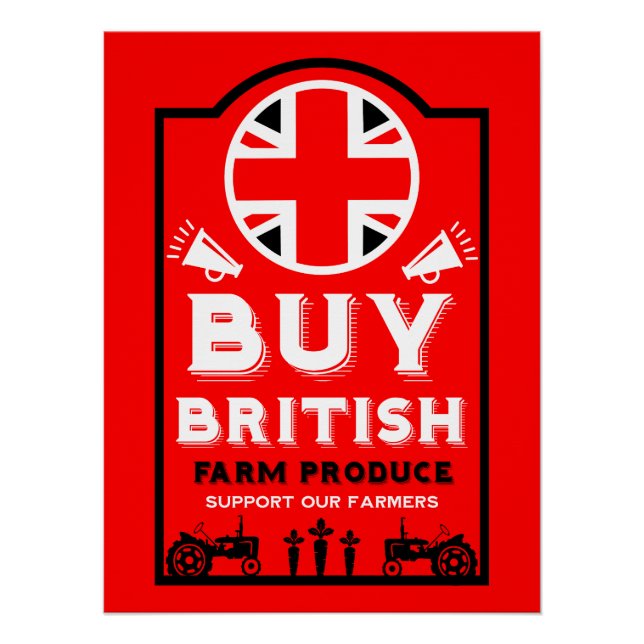 British Farming Support Poster (Front)