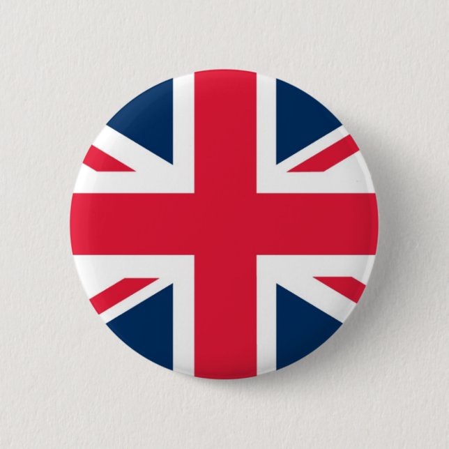 British Flag 6 Cm Round Badge (Front)