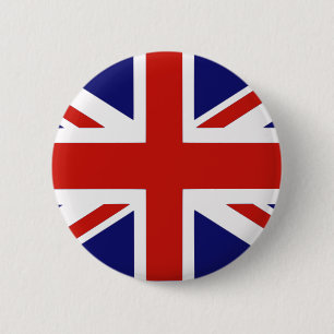 British flag 6 cm round badge