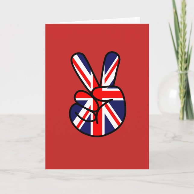 British Flag Across the Pond Greeting Card (Front)