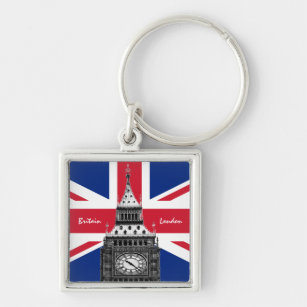 British Flag & Big Ben - London, UK /sports fans Key Ring