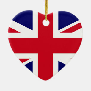 British Flag Ceramic Ornament