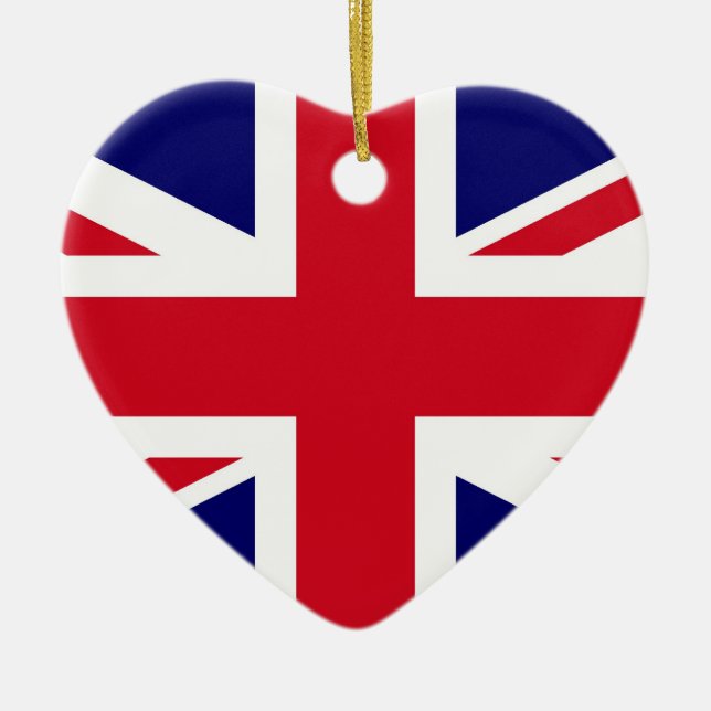 British Flag Ceramic Ornament (Front)