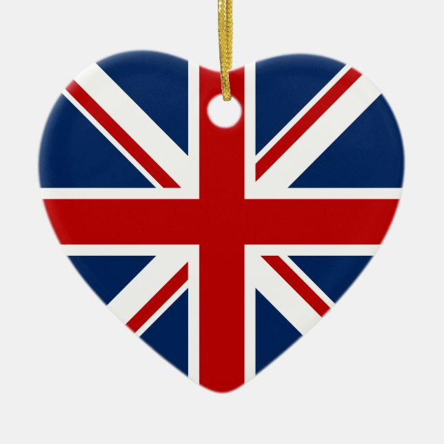 British Flag Christmas Ornament (Front)