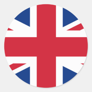 British Flag Classic Round Sticker