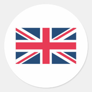 British Flag Classic Round Sticker