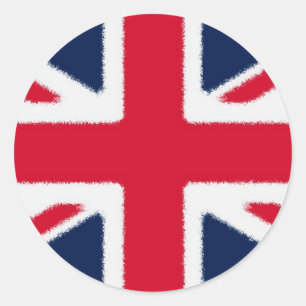 British Flag Classic Round Sticker