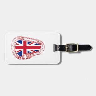 British Flag Climbing Carabiner Luggage Tag
