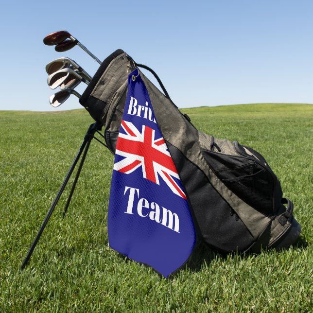 British Flag Customise British Team Golf Towel (Green)