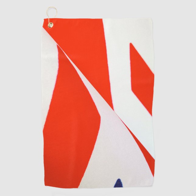British flag detail golf towel (Front)