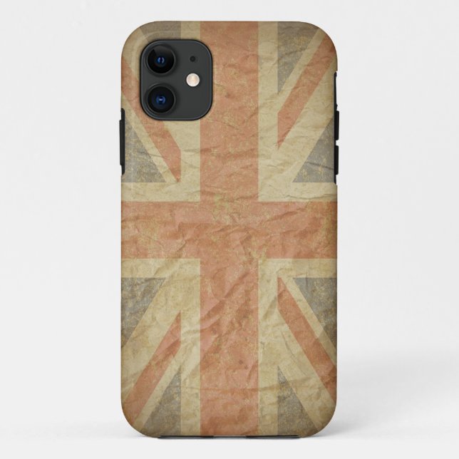 British Flag Distressed Case-Mate iPhone Case (Back)