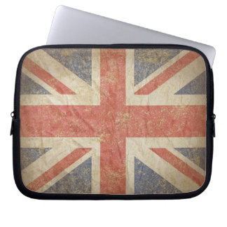 British Flag Distressed Laptop Sleeve